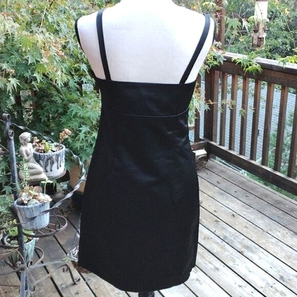 NWT French Connection Black Satin Dress - Picture 5 of 9